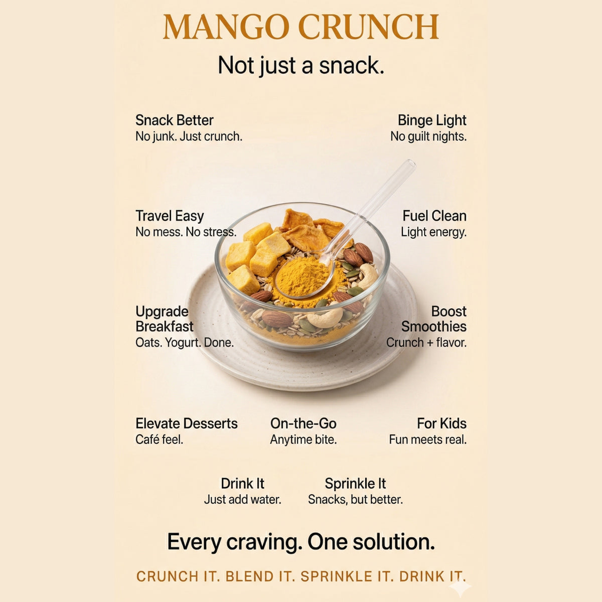 Mango Crunch | Alphanso Mango | Freeze-Dried Mango Cubes – FRISP