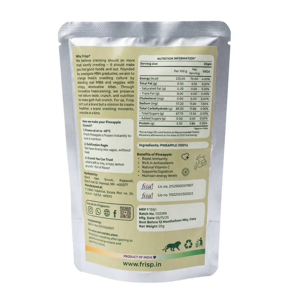 Pineapple Crunch | Freeze-Dried Pineapple Slices