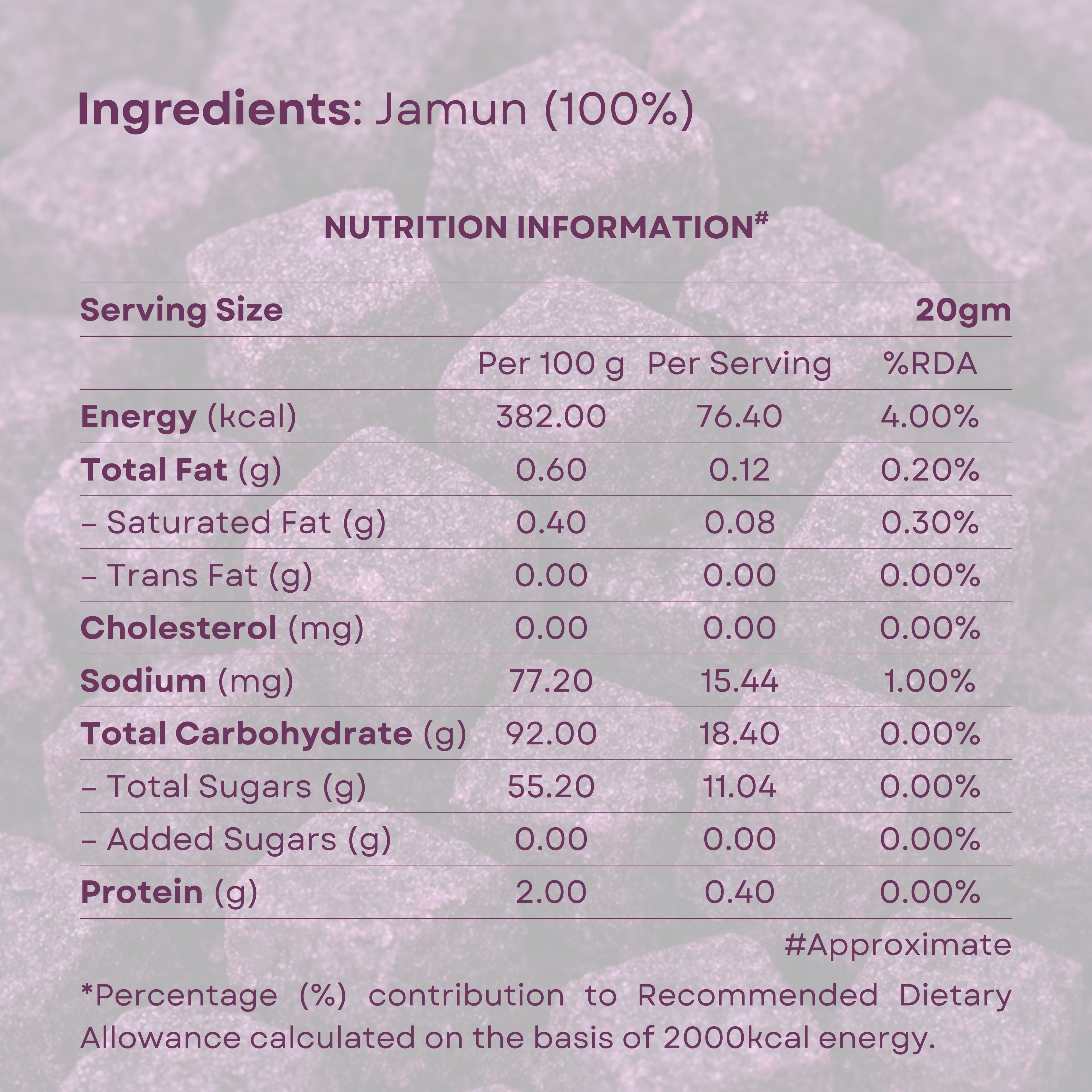Jamun Crunch | Freeze Dried Jamun