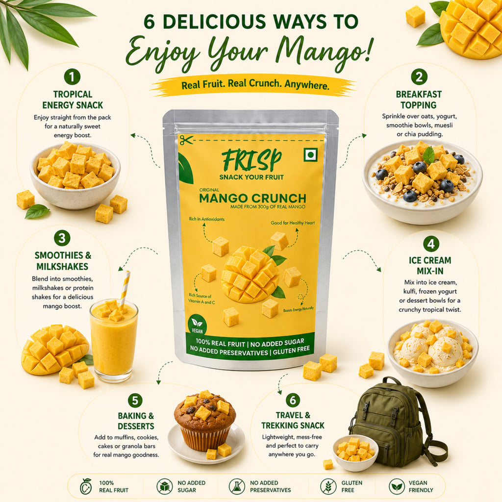 Mango Crunch | Alphanso Mango | Freeze Dried Mango