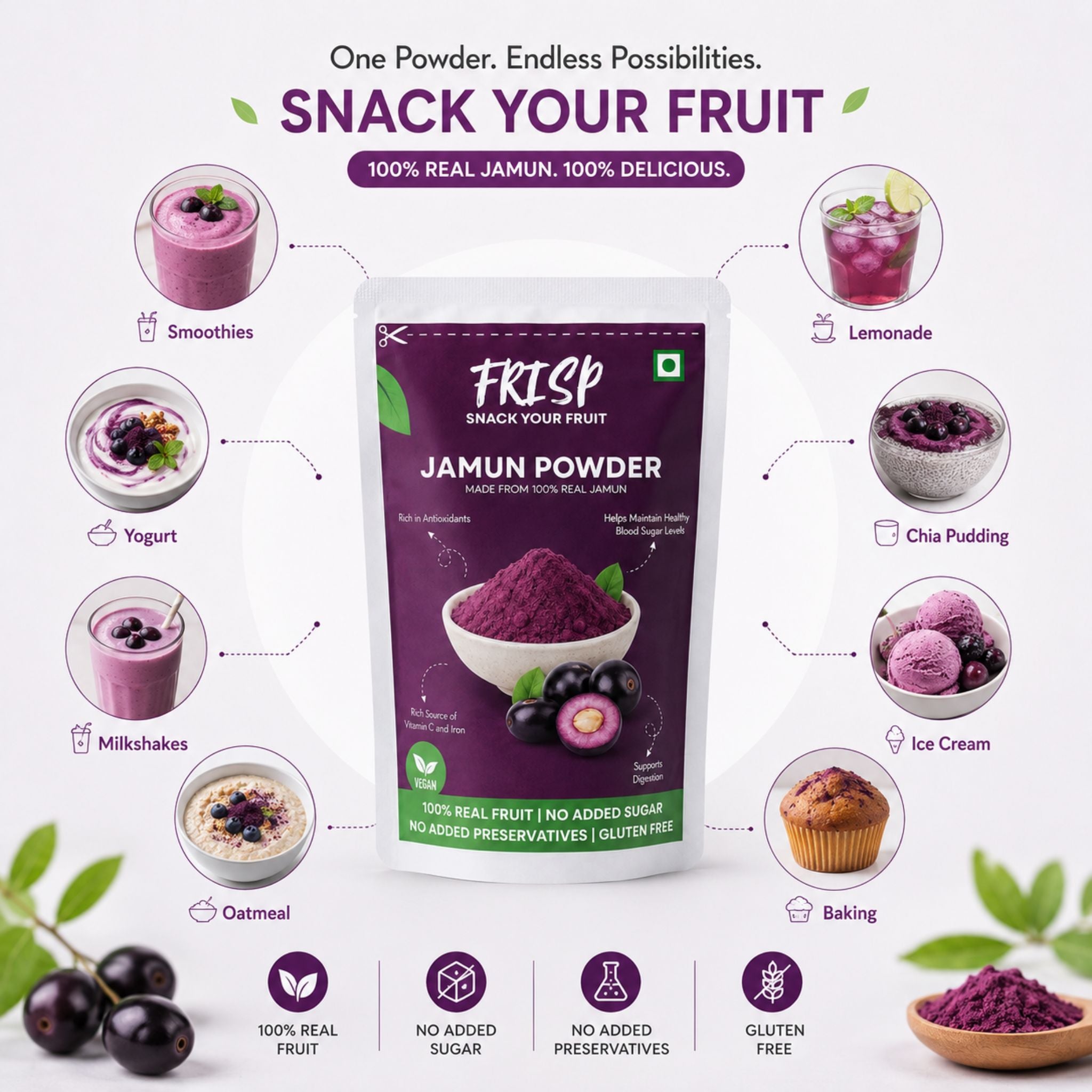 Jamun Powder | Freeze Dried Jamun