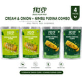 Pack of 4 | Cream & Onion Corn | Nimbu Pudina Corn | Freeze Dried Corn