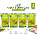 Pack of 4 | Cream & Onion Corn | Freeze Dried Corn