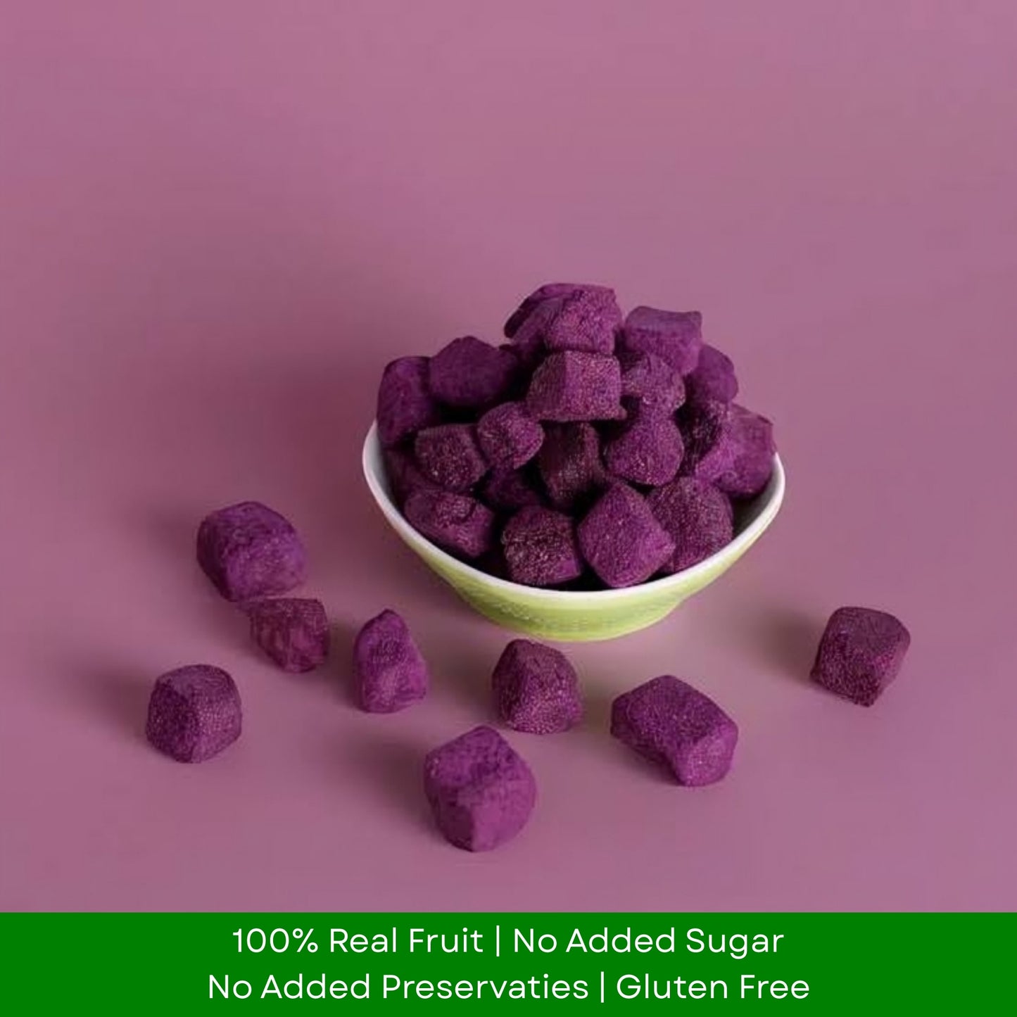 Jamun Crunch | Freeze-Dried Jamun Cubes