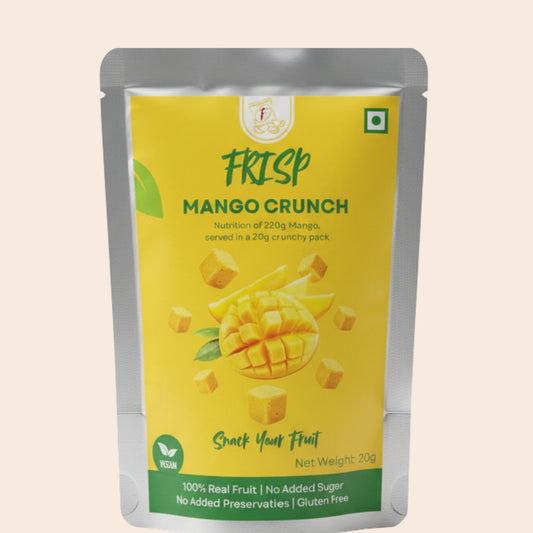 Mango Crunch | Alphanso Mango | Freeze-Dried Mango Cubes